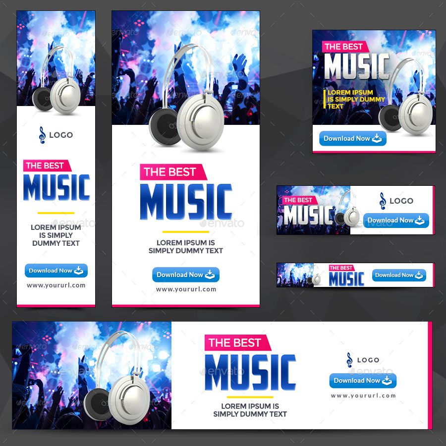 Music Banners by Hyov GraphicRiver